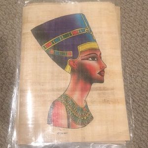 Ancient Egypt 8 drawings on papyrus paper.